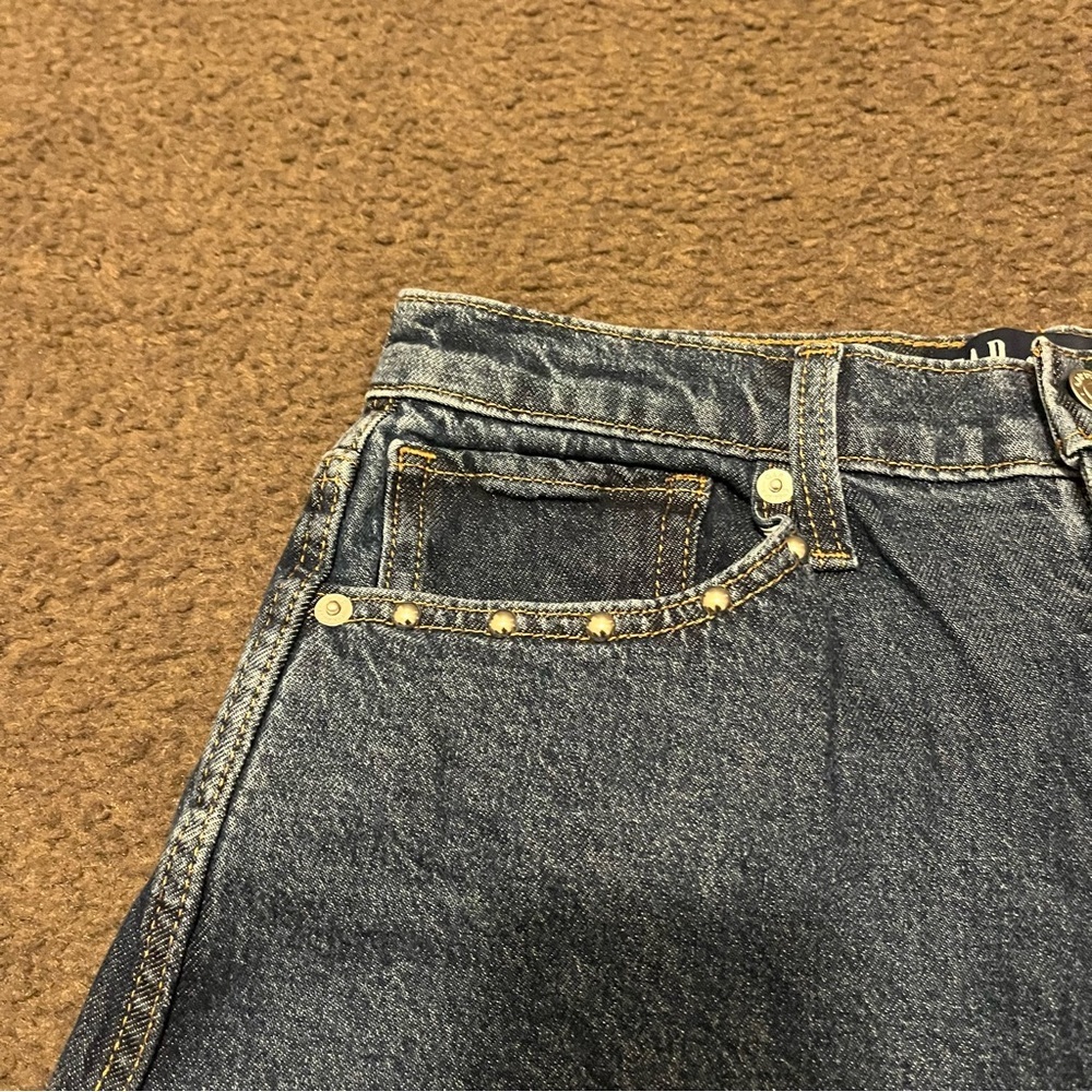 Gap Studded High Rise Barrel Jeans - Picture 8 of 9